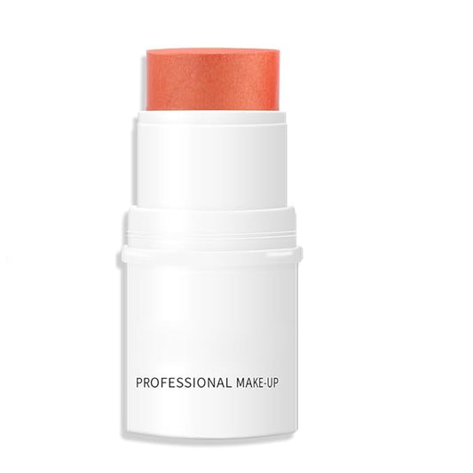 Orange Cream Blush Stick for Cheeks, Waterproof Face Cream Makeup Blush Stick, Long-Lasting Multi-use Blush Makeup Stick, Natural-Looking, Lightweight Skin Tint Blush Makeup for All Skin-VivaGrace Women