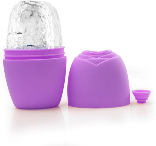 LATME Ice Cube Roller for Face Eyes,Reusable Silicone Ice Mold,Womens Gifts,Face Massager Roller Puffiness Migraine Pain Relief and Minor Injury-VivaGrace Women