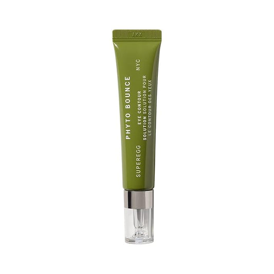 SUPEREGG Phyto Bounce Eye Contour Solution: For vibrancy and restoration. Concentrated solution cream with Tremella Mushroom and Peptides. 15ML / 0.5 FL OZ-VivaGrace Women