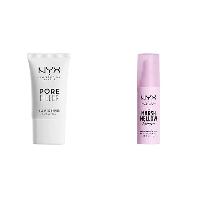 NYX PROFESSIONAL MAKEUP Pore Filler Blurring Primer and Marshmellow Smoothing Primer Vegan Face Primers-VivaGrace Women