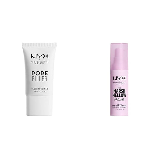 NYX PROFESSIONAL MAKEUP Pore Filler Blurring Primer and Marshmellow Smoothing Primer Vegan Face Primers-VivaGrace Women