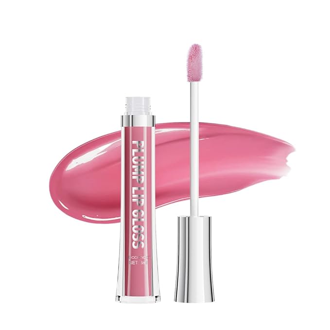 ibcccndc Lip Plumper gloss,Natural Lip Plumper,High Shine Lip Plumper,Lip Enhancer for Fuller,Sexy Lip Gloss,Shiny Lip Gloss For Girls and Women (6)-VivaGrace Women