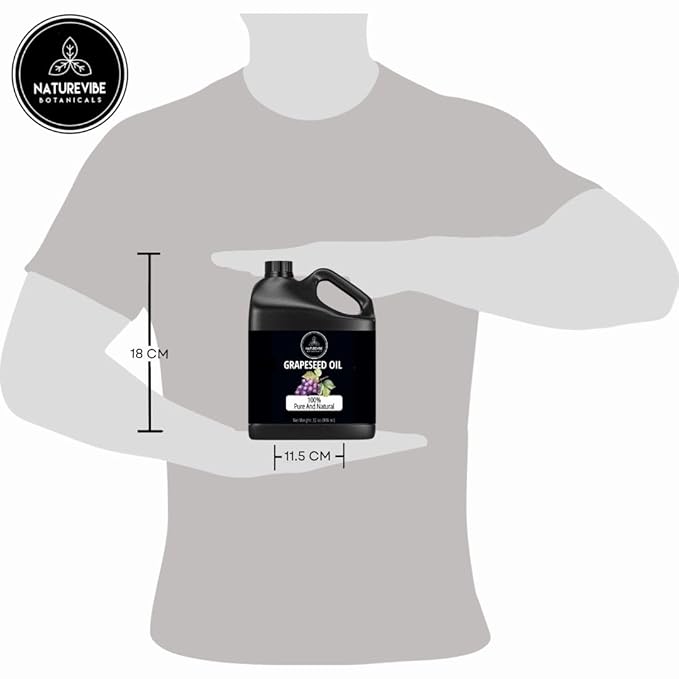 Naturevibe Botanicals Grapeseed Oil 32 Ounces | 100% Pure and Natural | Great for Skin Care and Hair Care-VivaGrace Women