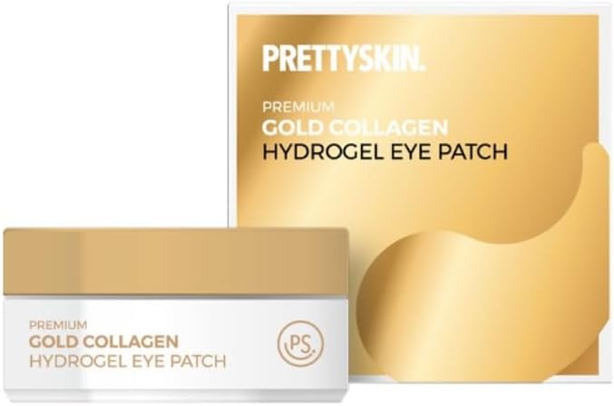 PS.PRETTYSKIN Gold Collagen Hydrogel Eye Patch 60-Sheets-VivaGrace Women