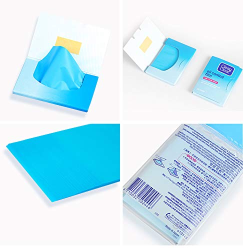 Premium Oil Control Film,Same Series with Clean&Clear Oil Absorbing Sheets,180Sheets/3Pack Larger Oil Blotting Sheets for Face,Makeup Friendly High-performance Handy Face Blotting Paper for Oily Skin-VivaGrace Women