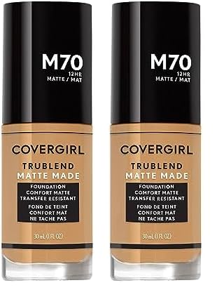 COVERGIRL TruBlend Matte Made Liquid Foundation, Sand Beige (Pack of 2)-VivaGrace Women