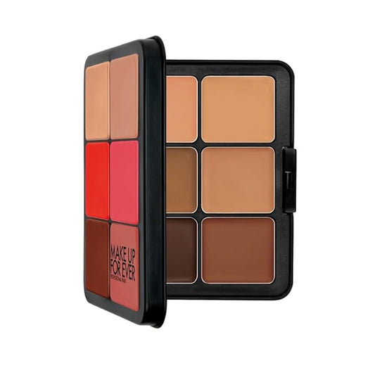 HD Skin Face Essentials Palette with Highlighters - Tan to Deep - Harmony 3 by Make Up For Ever for Women for Face and Cheek-VivaGrace Women