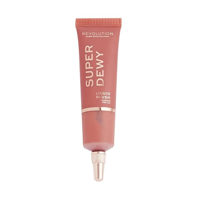 Revolution Beauty, Superdewy Liquid Blush, Richly Pigmented & Buildable, Blendable Formula, Flushing For You, 0.5 Fl. Oz.-VivaGrace Women