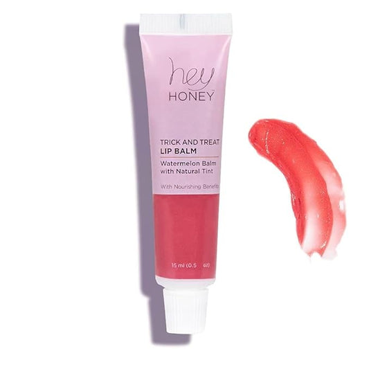 Hey Honey Trick and Treat Watermelon Plumping Lip Balm, 2 In 1 Natural Tint with Hydrating & Moisturizing Properties-VivaGrace Women
