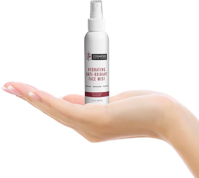 Cosmesis Hydrating Anti-Oxidant Face Mist - Refresh, Moisturize & Soothe Dry Skin, Tea Blend & Vitamins A/D - 4 fl oz-VivaGrace Women