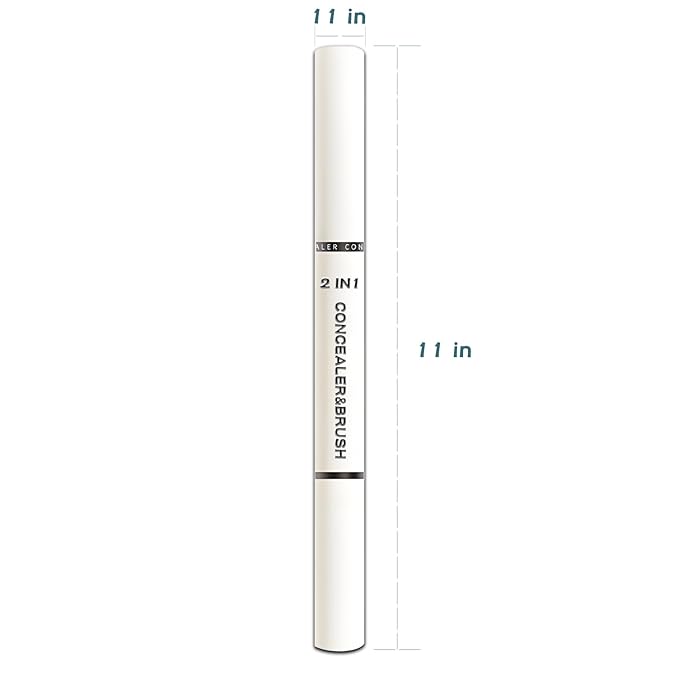 Concealer Stick Full Coverage, Cream Color Corrector Makeup, Dual Ended Conceal Pen with Brush, Waterproof Matte Eraser Dark Circles, Blemish, Pores, Spots Buildable for All Skin Types- Natural-VivaGrace Women