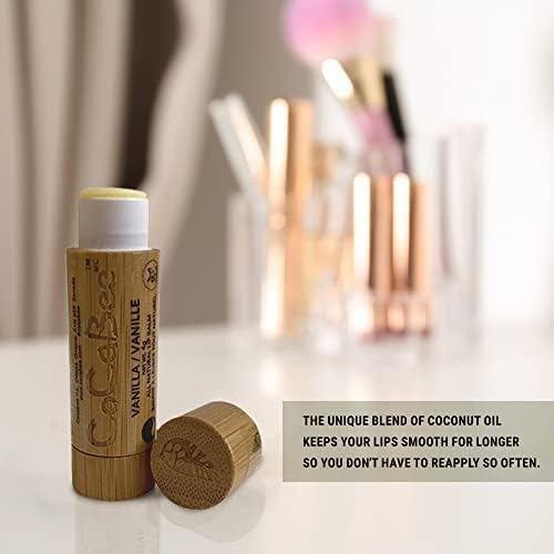 Chapstick Lip Balm Lip Moisturizer For Dry & Chapped Lips 100% Organic Lip Balm For Soft And Shiny Lips Cute And Portable Lip Care Balm for Kids and Women's With Bamboo Packaging (Lime)-VivaGrace Women