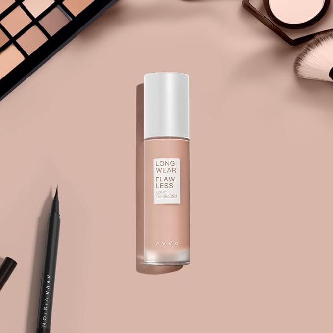 Liquid Foundation Makeup Natural True Skin Tone Full Coverage Concealer Flawless Complexion Blendable Longwear, 102, 1 fl. oz.-VivaGrace Women