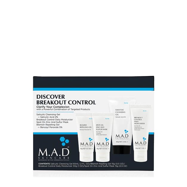 M.A.D Skincare Discover Breakout Control Acne Travel System Set-VivaGrace Women