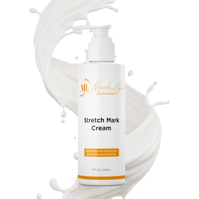 Stretch Mark Cream, Belly Butter & Scar Cream, Skin Care with Active Skin Repair, Stretch Mark Removal, For All Skin Types, 4 Oz - ML Delicate Beauty-VivaGrace Women