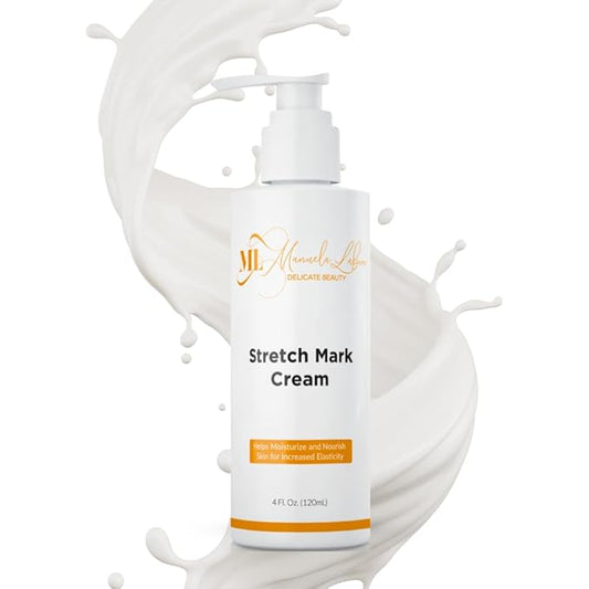 Stretch Mark Cream, Belly Butter & Scar Cream, Skin Care with Active Skin Repair, Stretch Mark Removal, For All Skin Types, 4 Oz - ML Delicate Beauty-VivaGrace Women