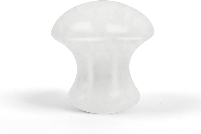 1 Pc Mushroom Jade Gua Sha Facial Tools, Jade Roller Guasha Massage Crystal WhiteJade Stone Mushroom Shaped Face Lift Remove Wrinkles Massager for Women Spa, Massage Knobs for Body Relaxing-VivaGrace Women