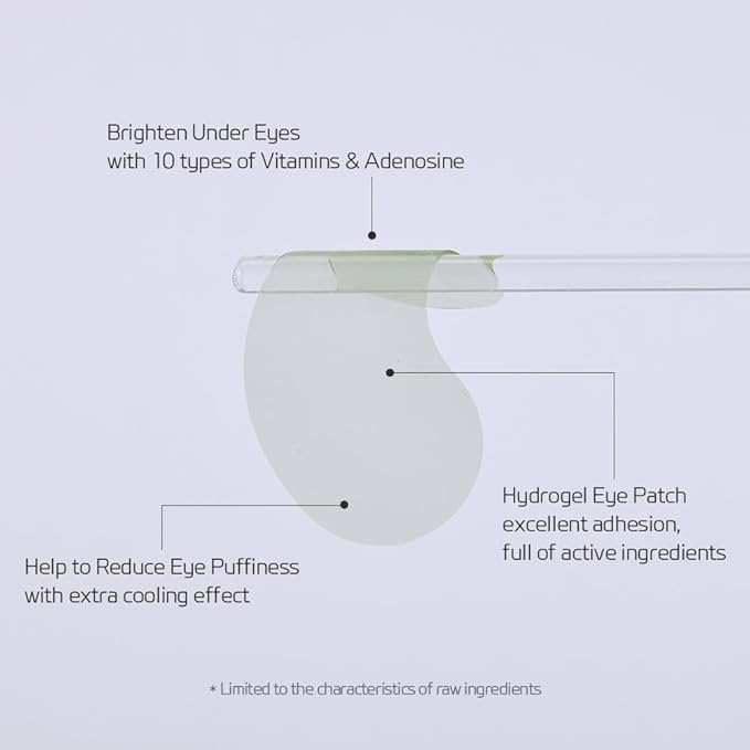 Chill Down Gel Eye Mask 60ea (30pairs) - Cooling Hydrogel Eye Patch with Catechins, Arnica Flower, Vitamins, Caffeine for Relieving Tired Eye Area, Brightening, Reducing Eye Bags, Puffy Eye-VivaGrace Women