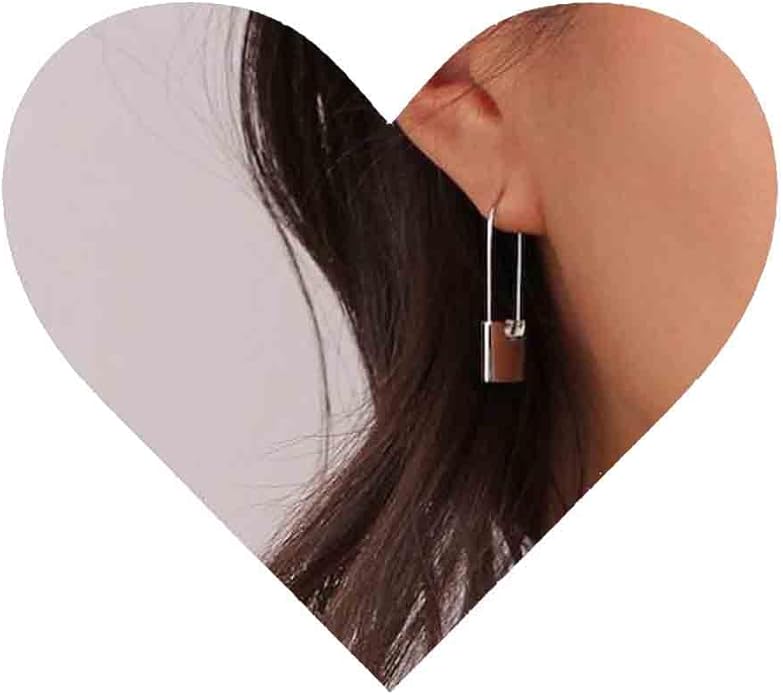 Boho Lock Hoop Earrings Safety Pin Hoop Earrings Gold Lock Huggies Hoop Earrings Personlized Padlock Earrings Jewelry for Women and Girls-VivaGrace Women