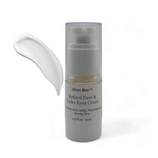 Retinol Face and Undereye Cream with Hyaluronic Acid, Niacinamide & Green Tea 0.5 oz-VivaGrace Women