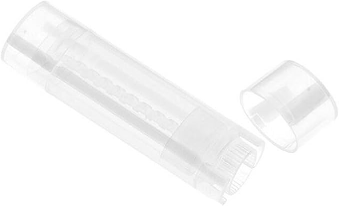 10PCS 4.5g/4.5ml Empty DIY Lip Tubes Holder Containers Vial Refillable PP Plastic Deodorant Crayon Travel Tube Pipe Bottle Lip Gloss Case DIY Lip Balm Gifts For Women Lady Girls(Transparent)-VivaGrace Women