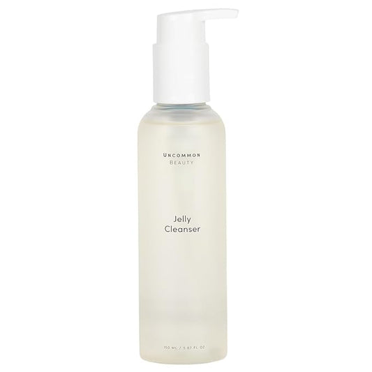 Jelly Cleanser - Daily Gentle Face Wash Enriched with Aloe Vera Gel - All Skin Types, Vegan, Cruelty Free, Fragrance Free, 5.07 FL OZ