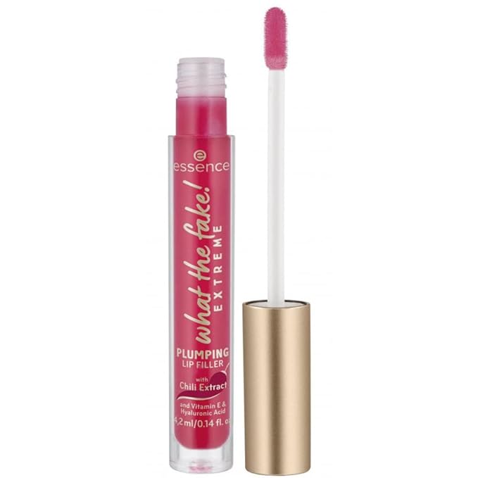 essence | What the Fake! Plumping Lip Filler | Chili Oil Extract Infused for Plump Lips | pH-Reactive Tint | Vegan, Cruelty Free & Gluten Free (03 | Oh My Chili)-VivaGrace Women