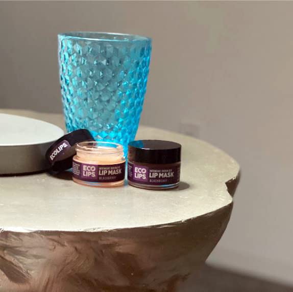 Eco Lips Vanilla Bean Lip Sugar Scrub & Blackberry Intensive Overnight Lip Repair Mask Duo - 100% Organic Lip Care Treatment - Gently Exfoliate, Polish, & Repair Dry, Flaky Lips, 100% Edible-VivaGrace Women