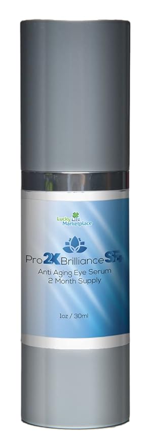 Pro 2x Brilliance SF + Serum - Anti Aging Eye Serum - 2 Month Supply - Rapidly Reduce Appearance of Dark Circles & Puffiness - Exfoliating Vitamin C Serum to Rejuvenate Skin - Aid Skin Cell Renewal-VivaGrace Women
