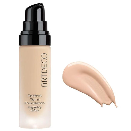 ARTDECO Perfect Teint Foundation - Gentle Ivory N°08 - Lightweight Liquid Formula - Medium to Full Coverage - Without Mask-Like Effect - Conceals Imperfections - Vegan Makeup - Hyaluron - 0.67 Fl Oz-VivaGrace Women
