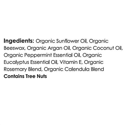 Moroccan Magic Organic Peppermint Eucalyptus Lip Balm 3 Pack | Ultra-Hydrating Argan & Essential Oil Lip Moisturizer + Vitamin E | Natural Mint Chapstick for Dry Lips | Non-Toxic | Organic Lip Balm-VivaGrace Women