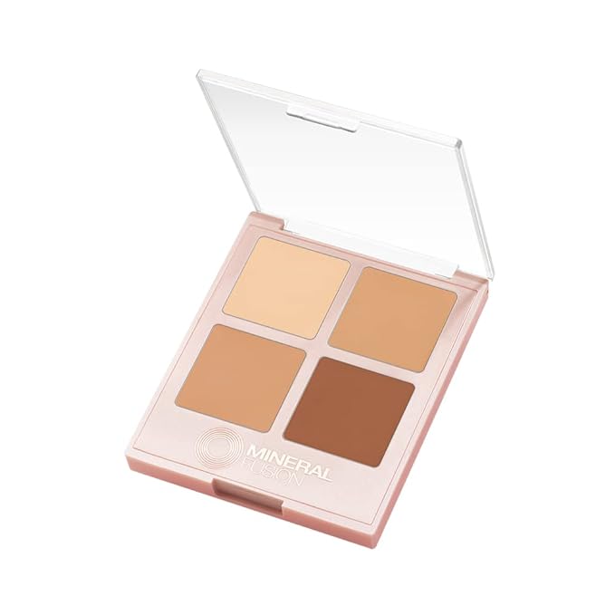 Mineral Fusion Concealer Palette, Warm to Deep, Decadence, Set of 4 Shades-VivaGrace Women
