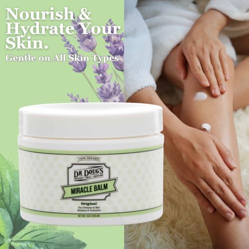 Dr. Doug's Original Miracle Balm – Hydrating, All-Natural & Toxin-Free Skin Care | Organic, Handmade Balm for Dry, Itchy Skin | Cruelty-Free & Paraben-Free Formula-VivaGrace Women