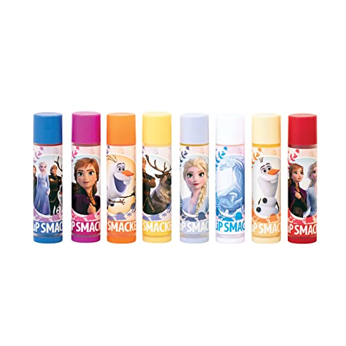 Lip Smacker Disney Frozen 2 Flavored Lip Balm Party Pack 8 Count, Clear, For Kids-VivaGrace Women
