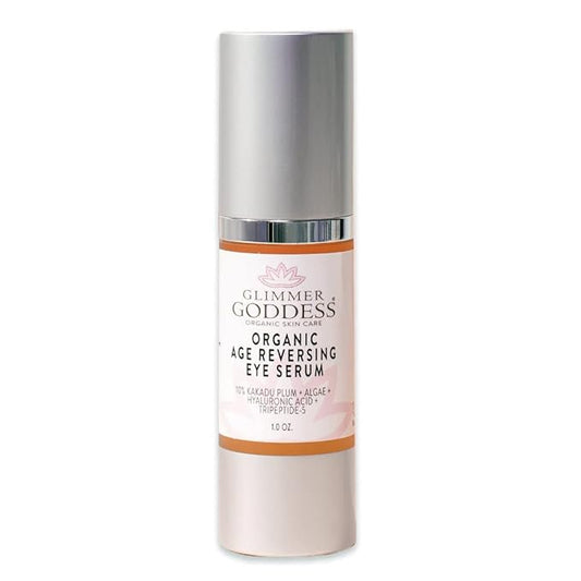 Glimmer Goddess Organic Eye Serum for Wrinkles and Fine Lines, 1 oz-VivaGrace Women