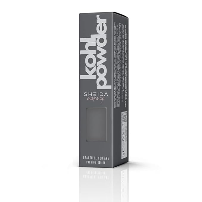 Sheida Natural Kohl Powder – Long-Lasting Traditional Eyeliner - Mineral-Rich Formula for Intense Color and Eye Care - Black 2 gr
