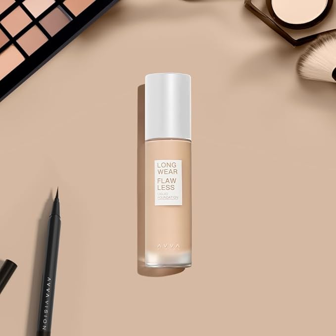 Liquid Foundation Makeup Natural True Skin Tone Full Coverage Concealer Flawless Complexion Blendable Longwear, 103, 1 fl. oz.-VivaGrace Women