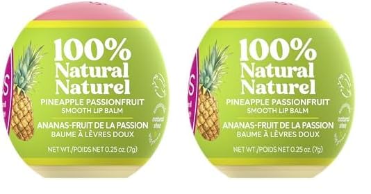 eos 100% Natural Lip Balm- Pineapple Passionfruit, All-Day Moisture, Made for Sensitive Skin, Lip Care Products, 0.25 oz (Pack of 2)-VivaGrace Women