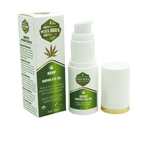 Miss Bud’s Hemp Eye Oil Reduce Fine Wrinkle Lines, Tone, Smooth and Deeply Moisturize Skin Made from Pure Hemp Seed Oil-VivaGrace Women
