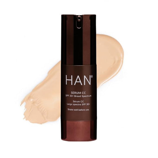 HAN Skincare Cosmetics Serum CC with SPF 30 I Vegan I Cruelty-Free I Waterless (Shade 1.5)-VivaGrace Women
