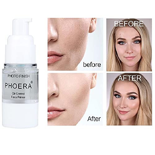 PHOERA Primer,Pro Makeup Primer,Long Lasting Hydrating Smoothing Isolated Moisturizing Oil Free Effect Make Up Base Matte Face Foundation Primer(Travel Size 6 ML)-VivaGrace Women