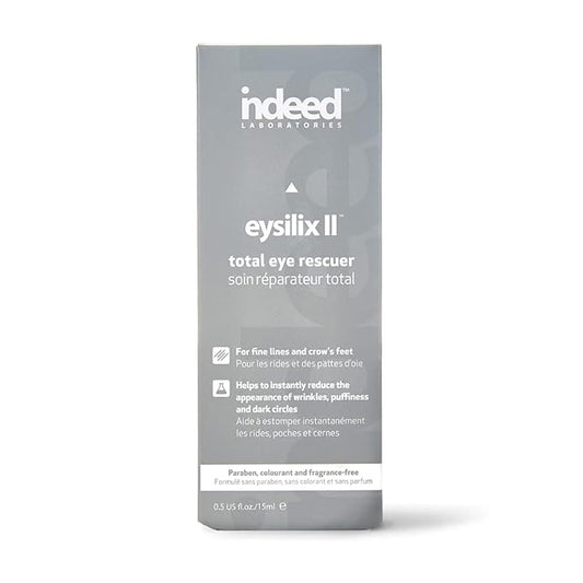 INDEED LABS Eysilix II Total Eye Rescuer, Moisturizing Eye Cream, Natural Anti Aging Under Eye Cream for Wrinkles, Puffiness and Dark Circles, Paraben and Phthalate Free Formula - 0.5 OZ-VivaGrace Women