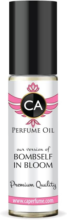 CA Perfume Club Impression of Victoria S. Bombself In Bloom For Women Replica Fragrance Body Oil Dupes Alcohol-Free Essential Aromatherapy Sample Travel Size Long Lasting Attar Roll-On 0.3 Fl Oz/10ml-VivaGrace Women