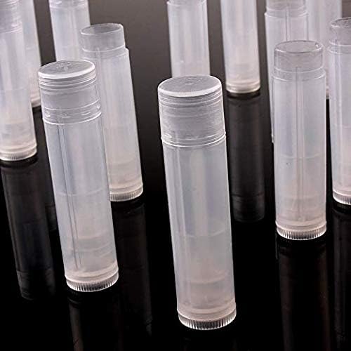 12 Pieces Clear Plastic Empty Lip Balm Tubes Containers DIY Lip Balm Lip Gloss Tube Pipe Bottle-VivaGrace Women