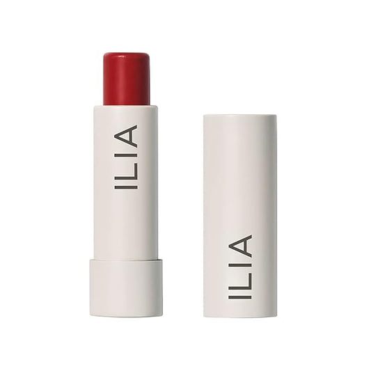 ILIA - Balmy Tint Hydrating Lip Balm | Non-Toxic, Cruelty-Free, Moisturizing + Sheer, Buildable Lip Color (Heartbeats, 0.15 oz | 4.4 g)-VivaGrace Women