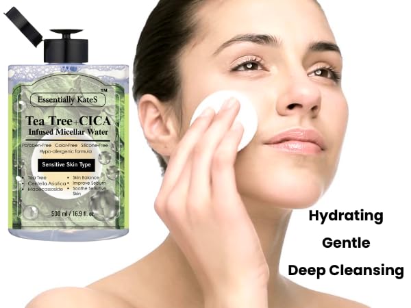 Micellar Water 500ml (16.9 Fl oz), a Jumbo size, Effectively Removes Eye & Face Make-up, No Oil and No Alcohol - Very Moisturizing and Not Painful, a Korean Skin Care-VivaGrace Women