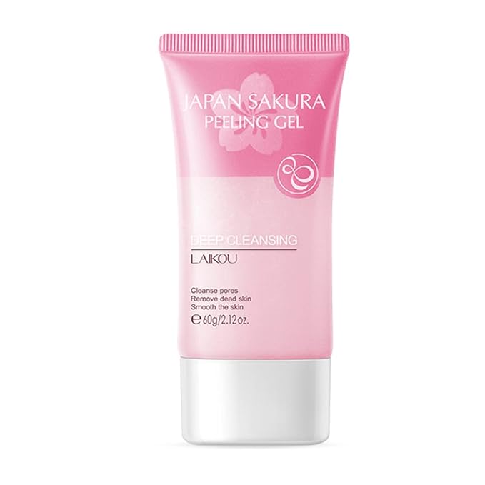 AKARY Sakura Face Peeling Gel for Women Facial and Body Clean Skincare Remove Dark Spots & Firm Skin Tone, Gentle Exfoliator Deep Cleansing Skin Moisturizing Gel for All Skin Types