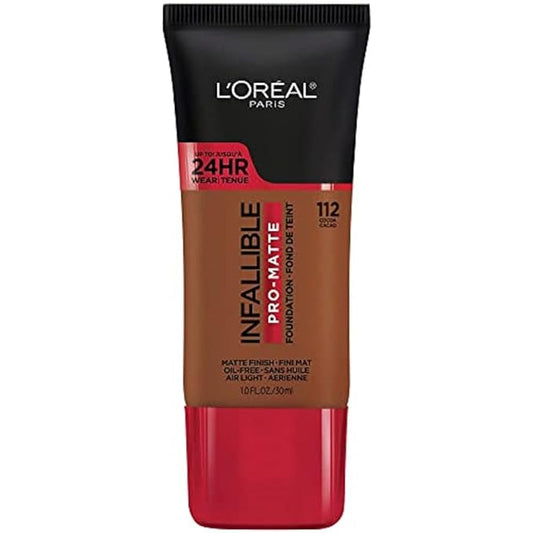 L'Oreal Paris Cosmetics Makeup Infallible Pro-Matte Liquid Longwear Foundation, Cocoa, 1 fl oz-VivaGrace Women