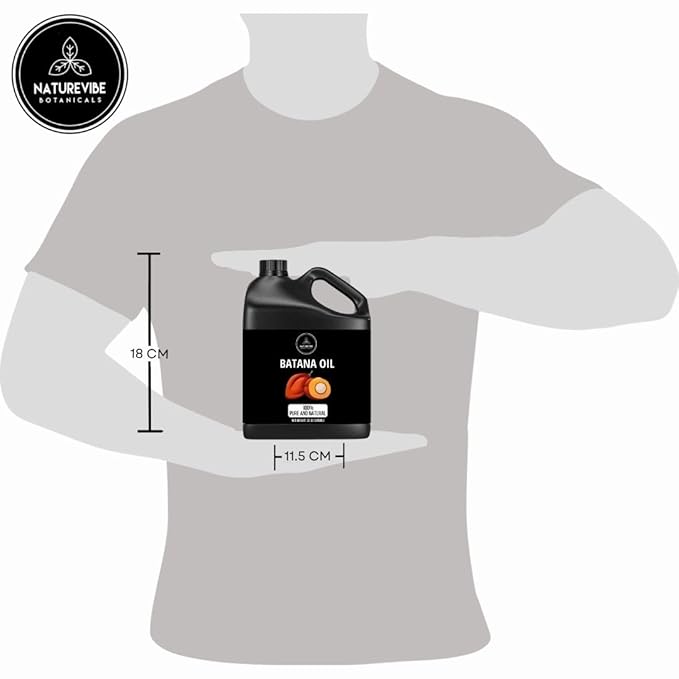 Naturevibe Botanicals Batana Oil 32 Ounces | 100% Pure and Natural | Great for Skin Care and Hair Care-VivaGrace Women