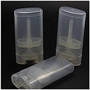 10PCS 15ml 0.5oz Clear Empty Plastic Oval DIY Lipstick Lip Balm Lip Gloss Tubes Deodorant Crayon Chapstick Tube Bottle Containers Oval Holder Case Pipe-VivaGrace Women